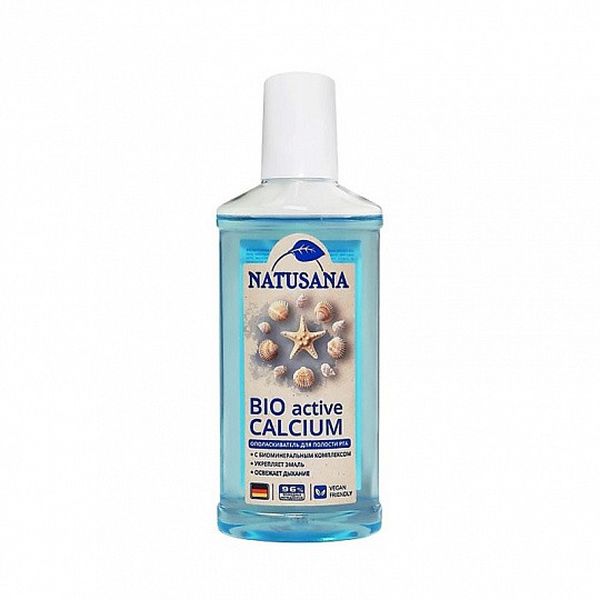 Ополаскиватель для полости рта Natusana Bio active calcium, 250 мл