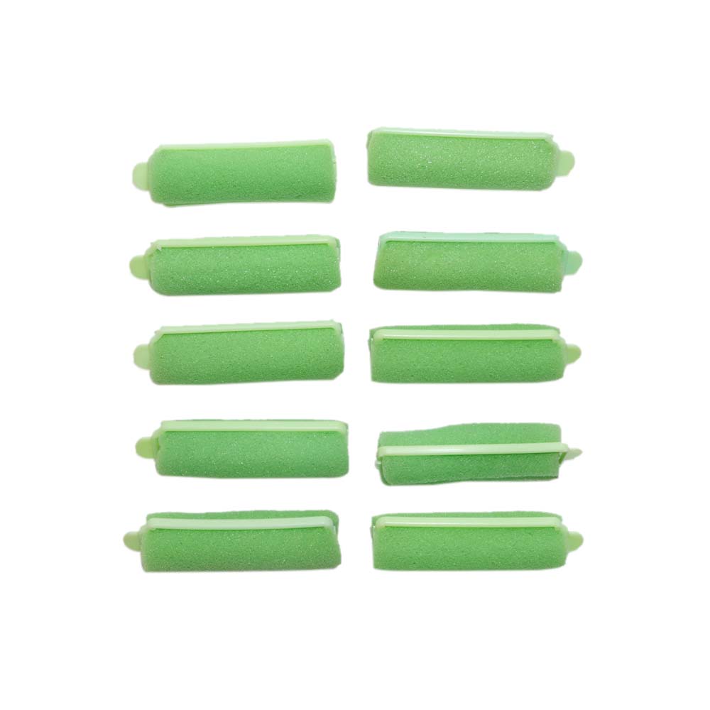 Бигуди мягкие, диам.2,0 см, дл. 6 см, 10шт, зеленый простыни 70200 ss зеленый 10шт пачка стандарт