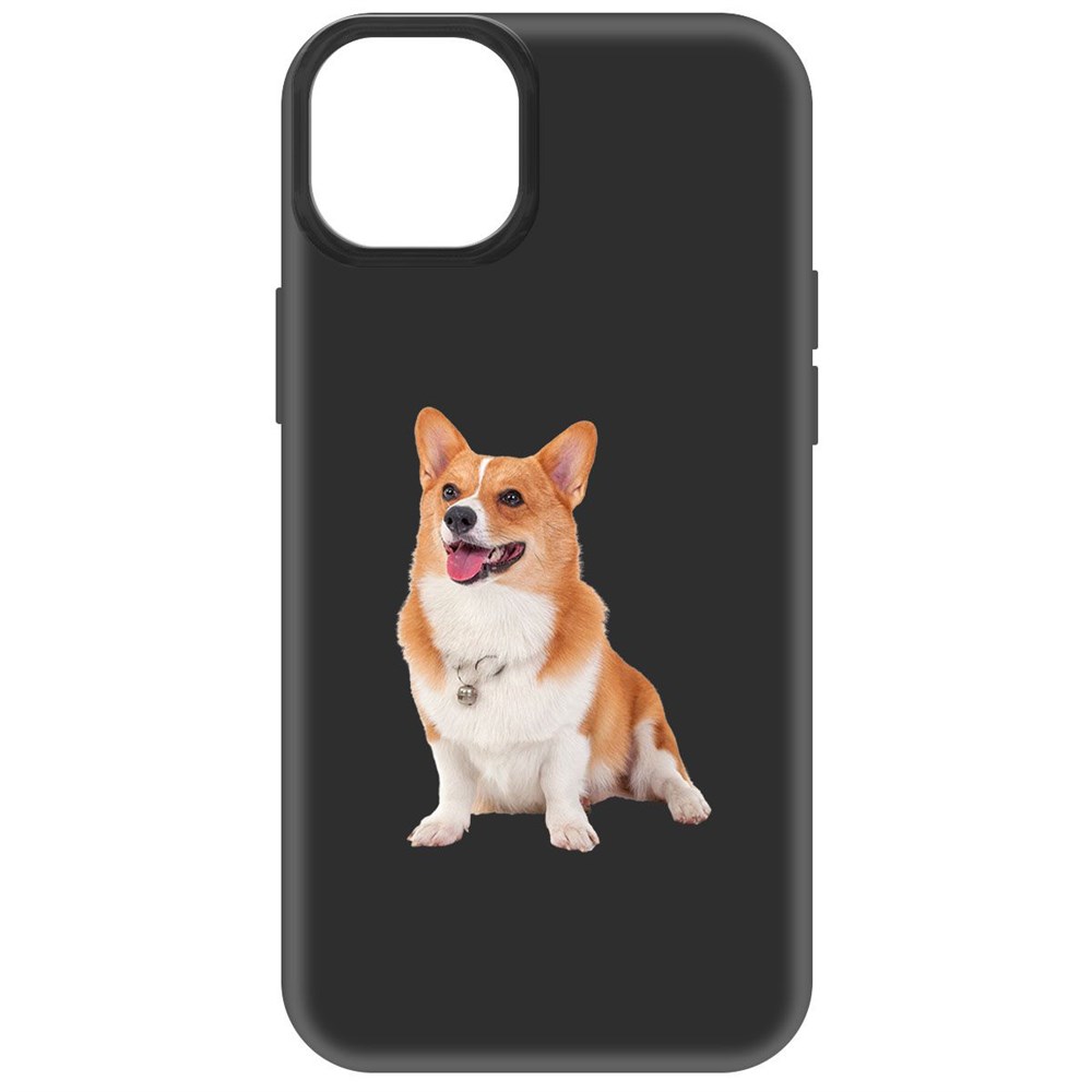 

Чехол-накладка Софт Корги для iPhone 14 Plus, Черный