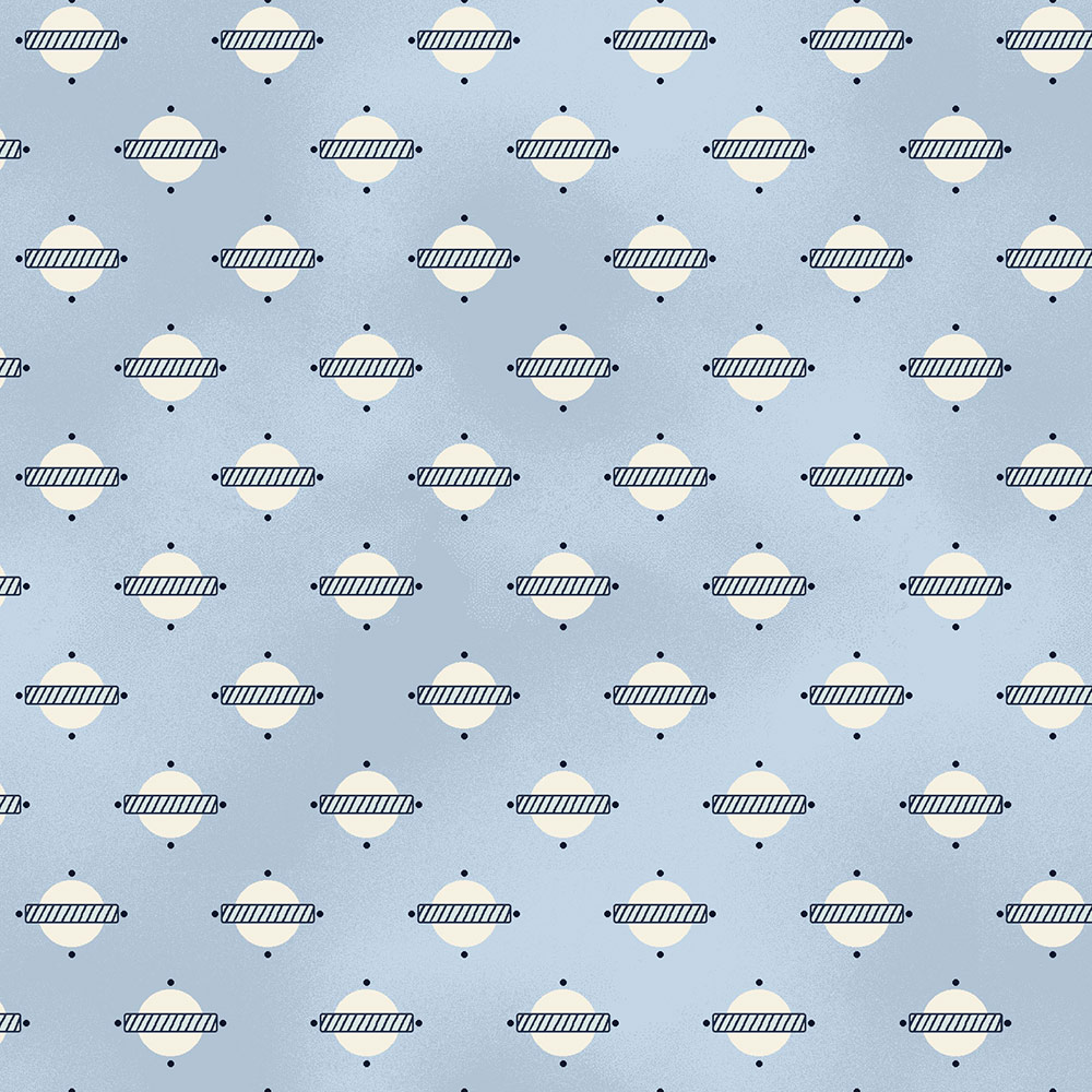 

Ткань хлопок PEPPY Temperance Blue Collection 50х55 см, Голубой