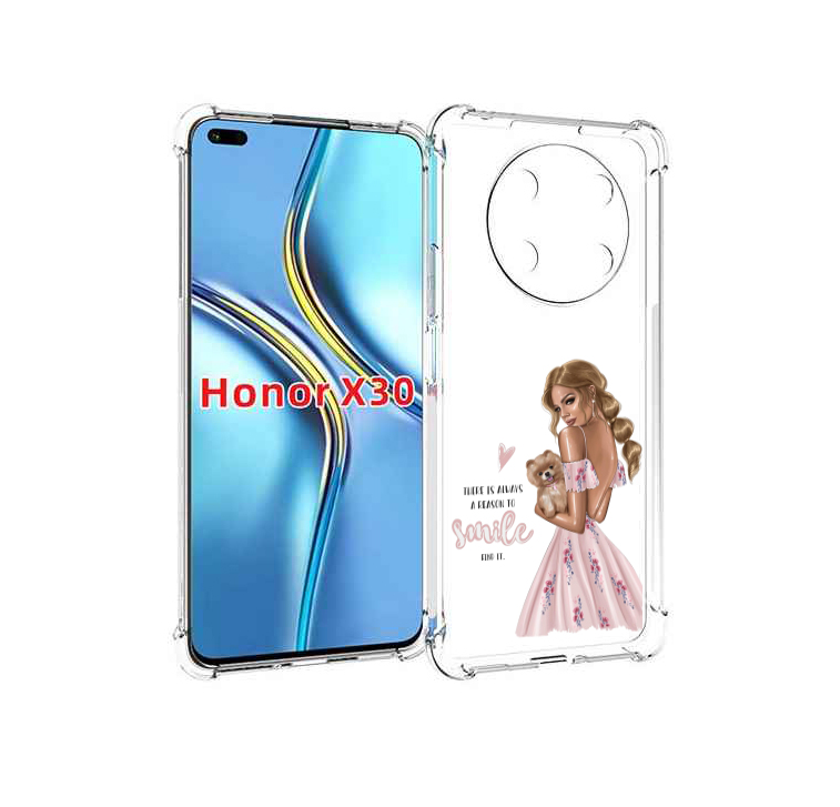 

Чехол MyPads Улыбайся-чаще женский для Honor X30 / Magic4 Lite 5G, Прозрачный, Tocco