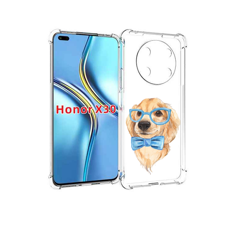 

Чехол MyPads Собака интеллигент для Honor X30 / Magic4 Lite 5G, Прозрачный, Tocco