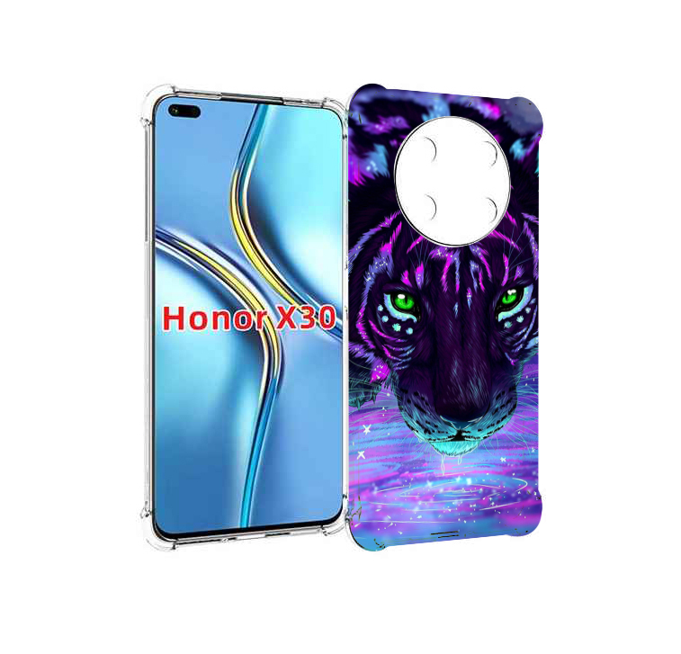 

Чехол MyPads Тигр-неон для Honor X30 / Magic4 Lite 5G, Прозрачный, Tocco