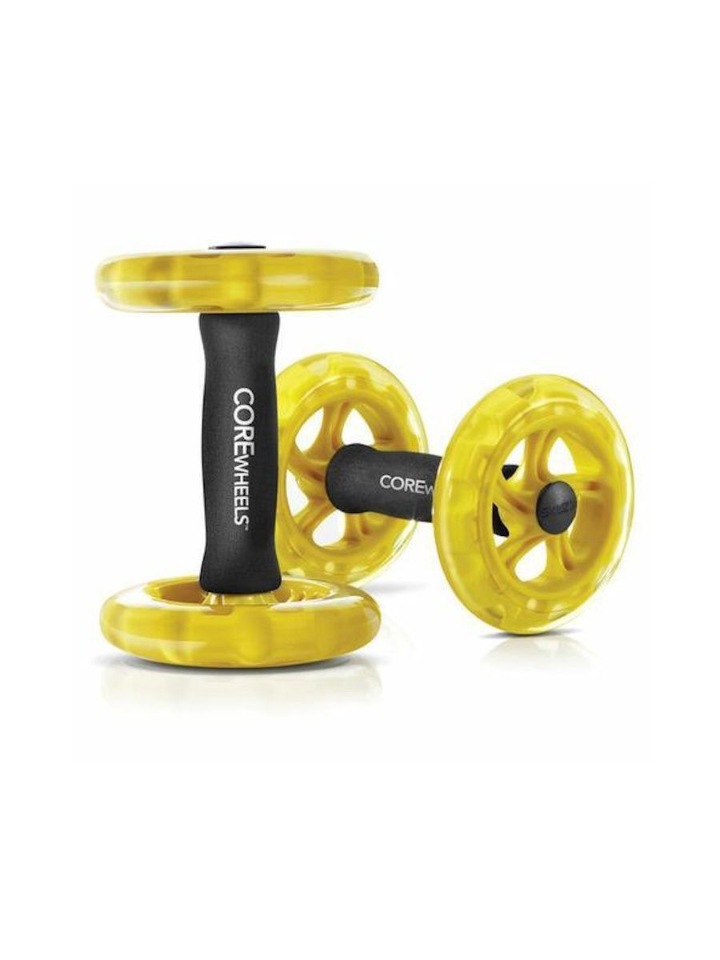 Ролик для пресса двойной SKLZ CoreWheels black/yellow