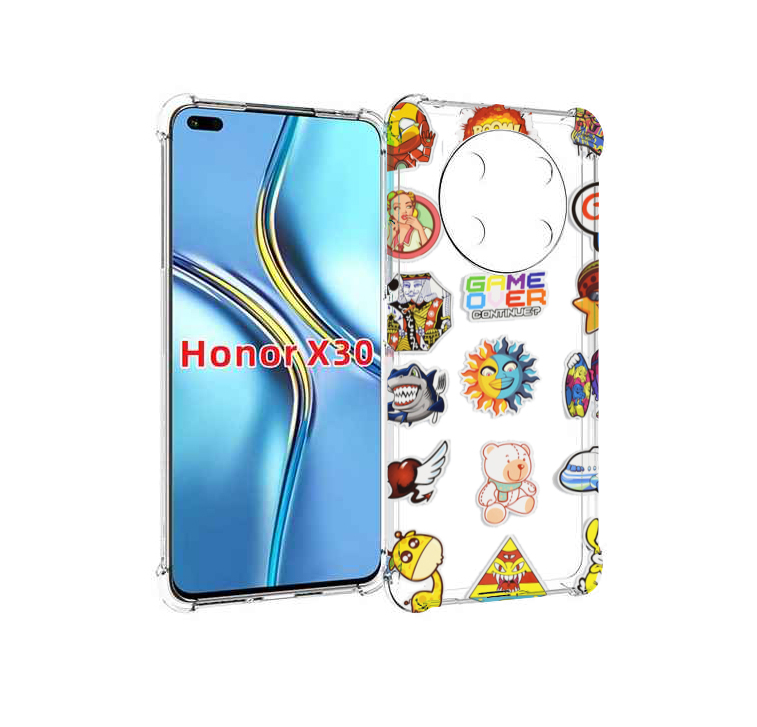 

Чехол MyPads Стикеры для Honor X30 / Magic4 Lite 5G, Прозрачный, Tocco