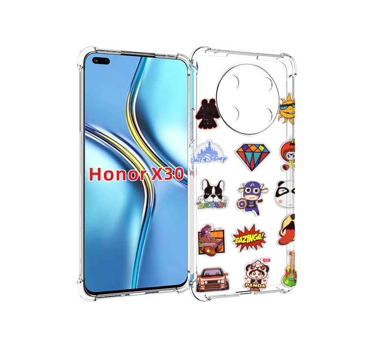 

Чехол MyPads Стикеры-2 для Honor X30 / Magic4 Lite 5G, Прозрачный, Tocco