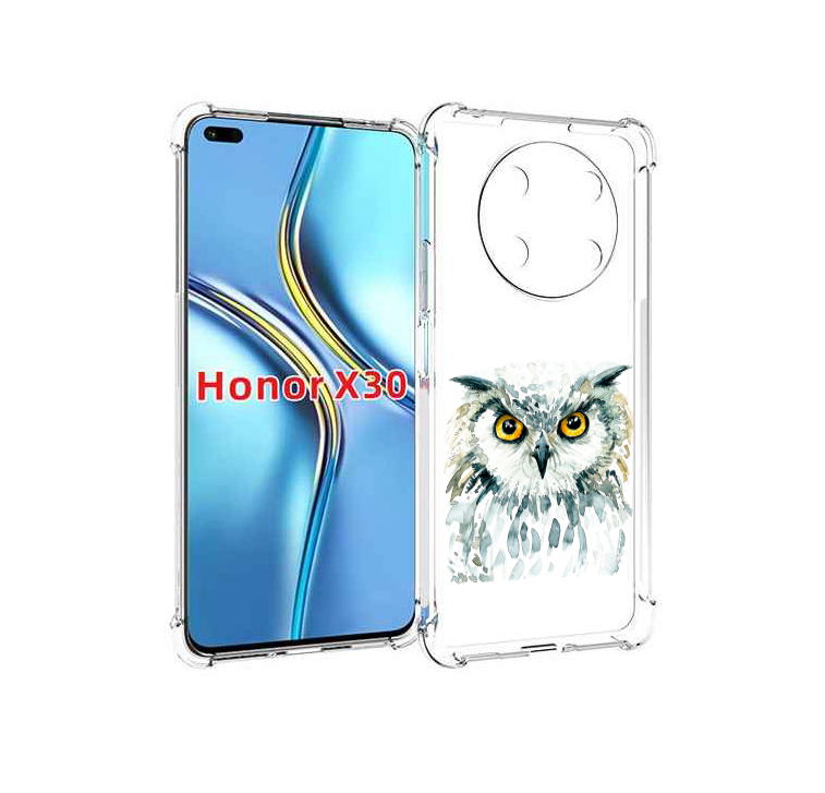 

Чехол MyPads Серьезная сова для Honor X30 / Magic4 Lite 5G, Прозрачный, Tocco