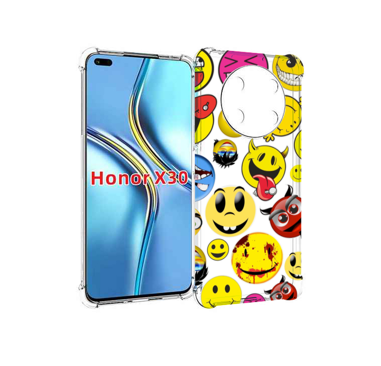 

Чехол MyPads Смайлики для Honor X30 / Magic4 Lite 5G, Прозрачный, Tocco
