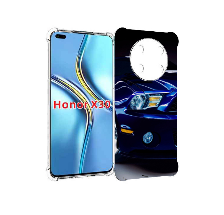 Чехол MyPads Синяя-машина для Honor X30 / Magic4 Lite 5G