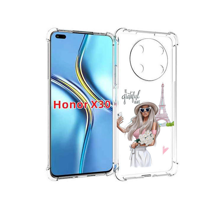

Чехол MyPads Селфи-в-Париже женский для Honor X30 / Magic4 Lite 5G, Прозрачный, Tocco