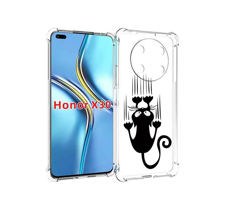 

Чехол MyPads Свисающий-кот для Honor X30 / Magic4 Lite 5G, Прозрачный, Tocco