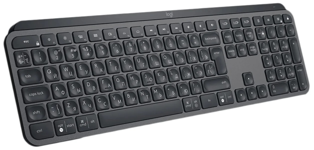 Проводная/беспроводная клавиатура Logitech MX Keys Gray (920-009422)