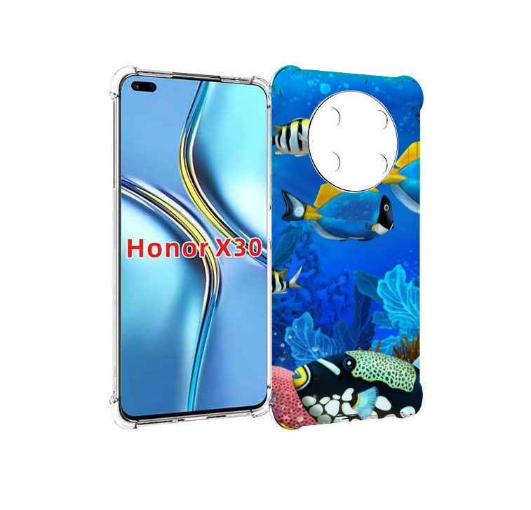

Чехол MyPads Рыбки для Honor X30 / Magic4 Lite 5G, Прозрачный, Tocco