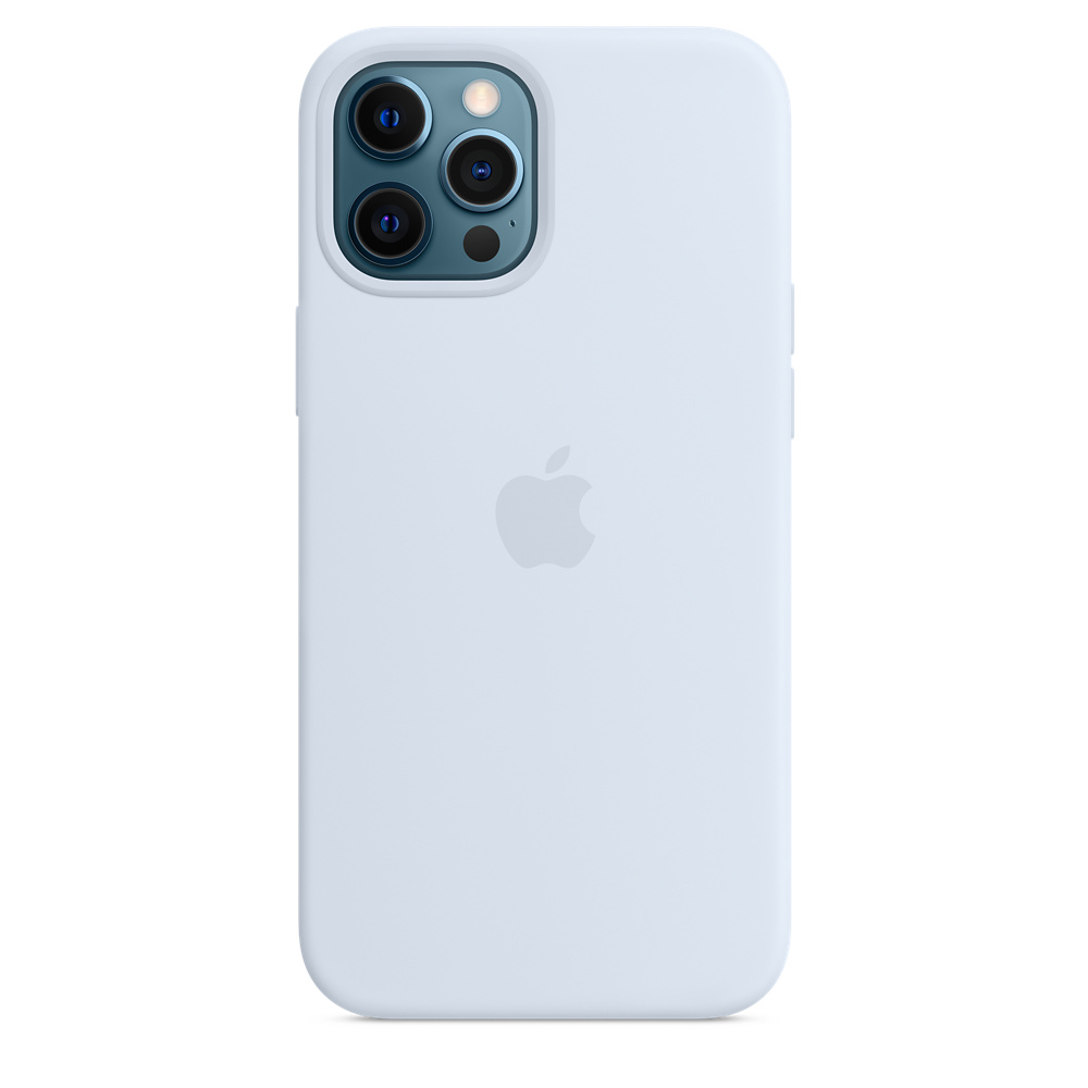 фото Оригинальный чехол apple для iphone 12 pro max silicone magsafe cloud blue (mkty3ze/a)