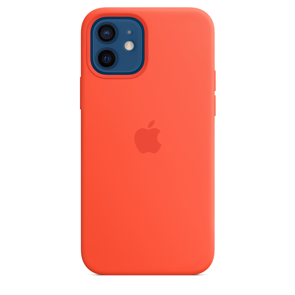 фото Оригинальный чехол apple для iphone 12 | 12 pro silic. magsafe electric orange (mktr3ze/a)