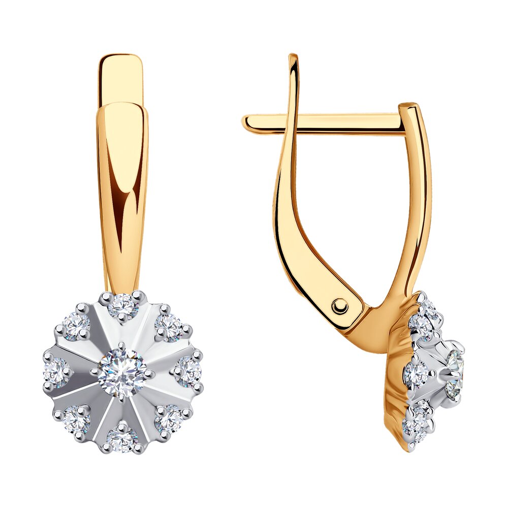 

Серьги из золото SOKOLOV 029482, фианит, 029482