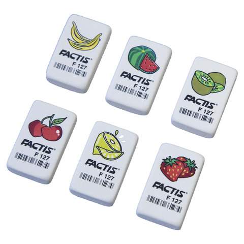 

Ластик FACTIS "F", арт. 228004 - (27 шт.), Белый