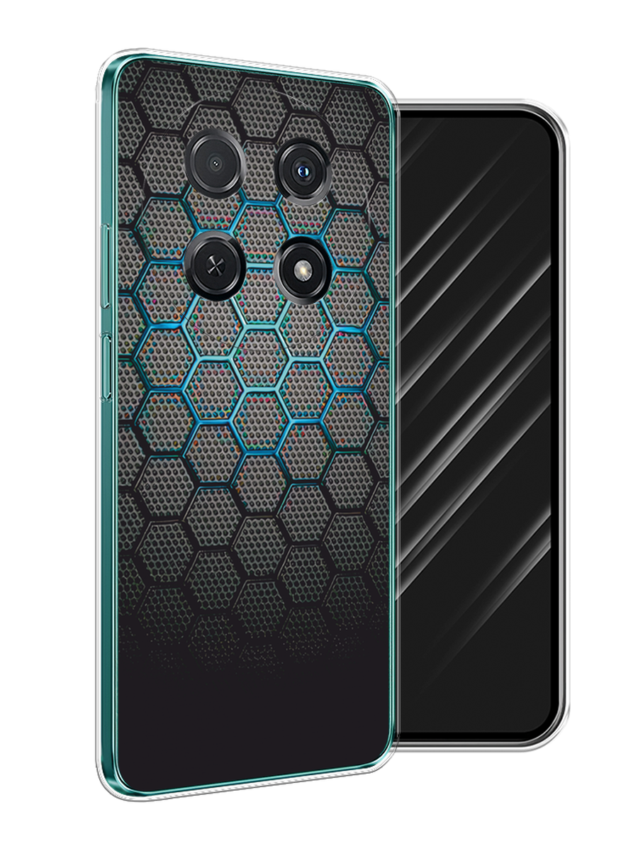 

Чехол Awog на Huawei Nova 12i "Бирюзовые соты", Бирюзовый;синий;черный, 6123950-1