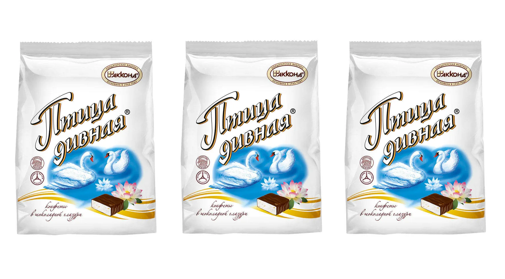 

Конфеты Акконд Птица дивная 300 г х 3 шт