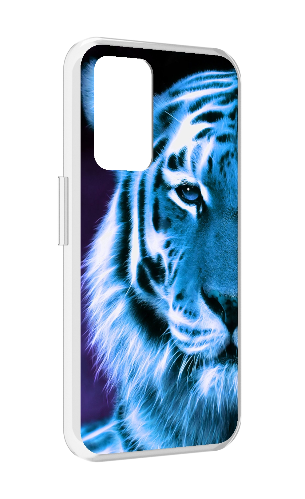 

Чехол MyPads Половина-тигра мужской для Realme GT Neo3T, Прозрачный, Tocco