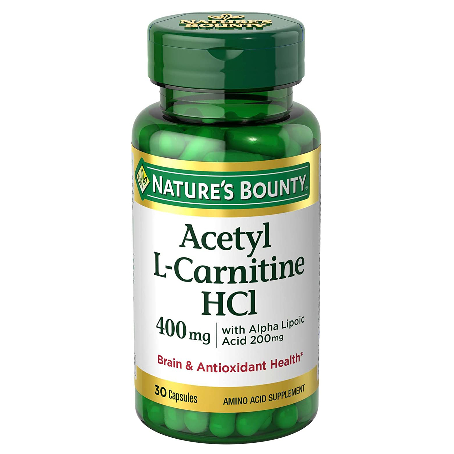 фото Л-карнитин, natures bounty acetyl l-carnitine hci 400 мг with alpha lipoic - 30 капсул