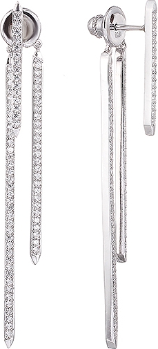 

Серьги женские из серебра Джей Ви MJ-2694SE, фианит, MJ-2694SE