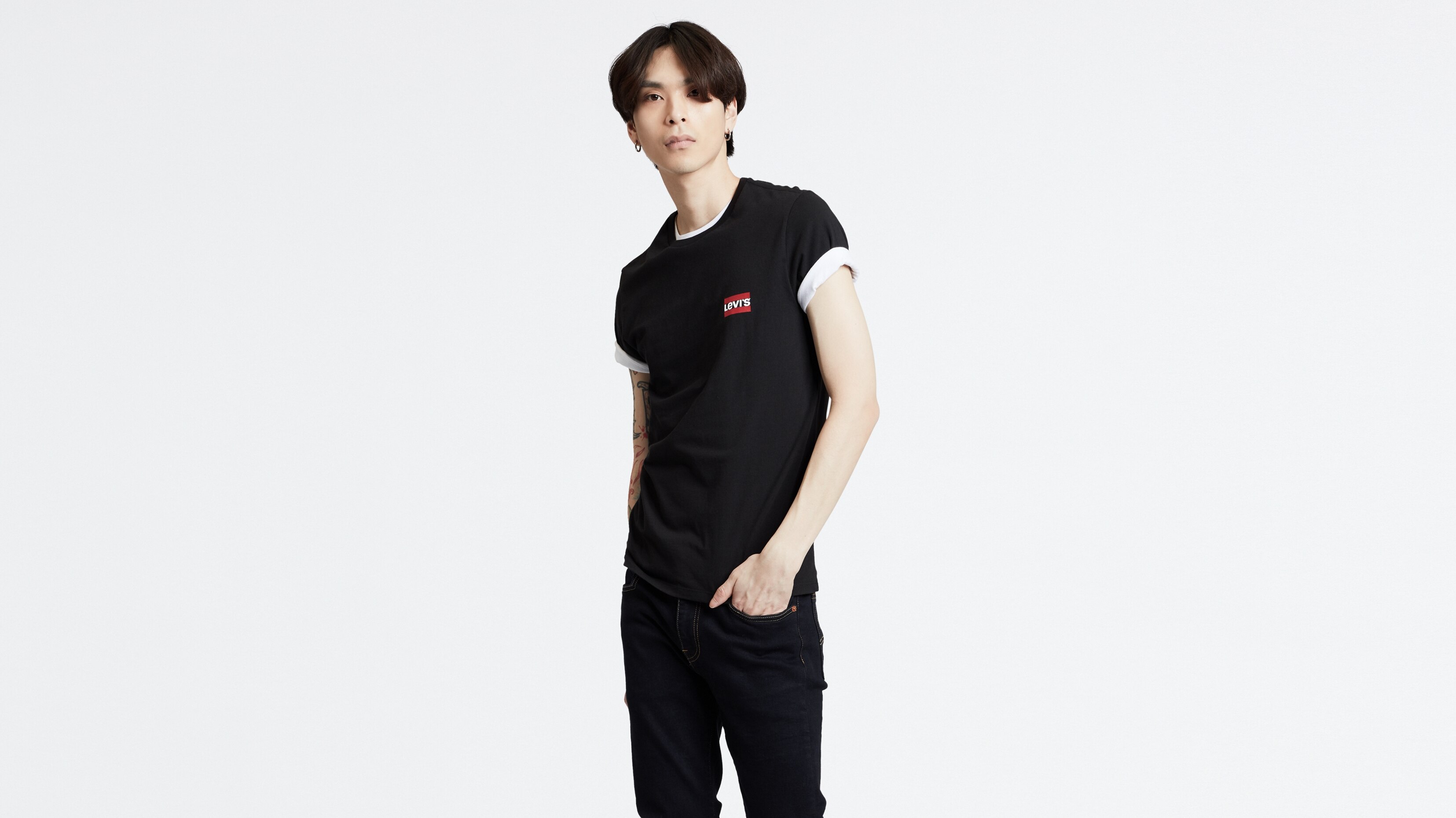 фото Футболка мужская 2pk crewneck graphic levi's черная l