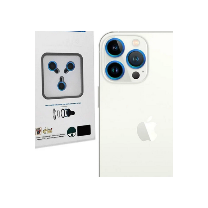 

Защитное стекло камеры iPhone 13 Pro/13 Pro Max блестящие (синий)