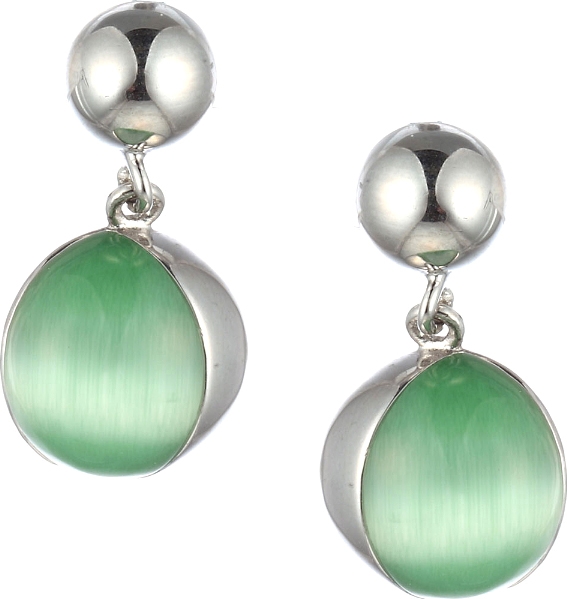 

Серьги женские из серебра Джей Ви SE0472, стекло, SE0472