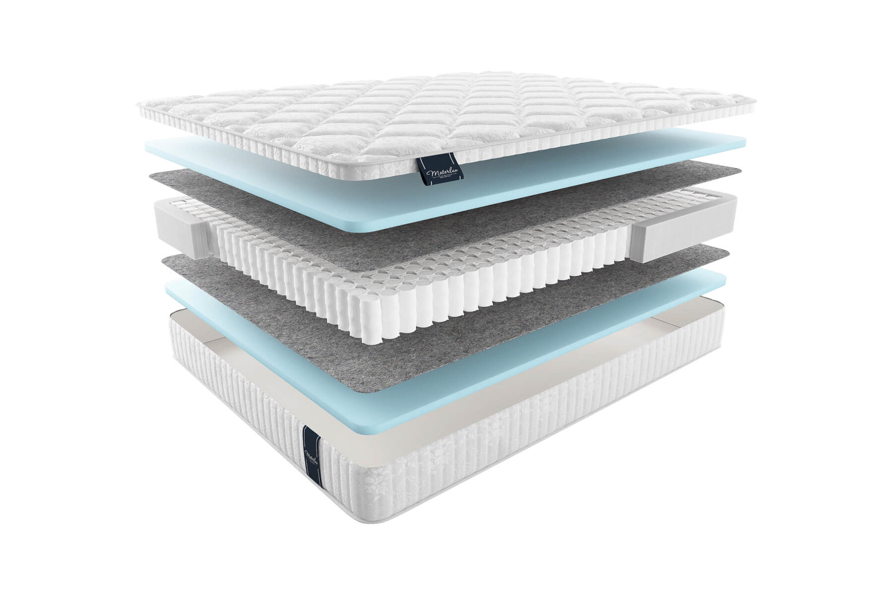 

Матрас MaterLux Jasmine 160X190, Белый;коричневый, JASMINE