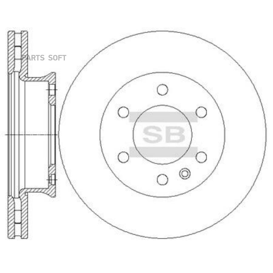 

Тормозной диск Sangsin brake SD5601