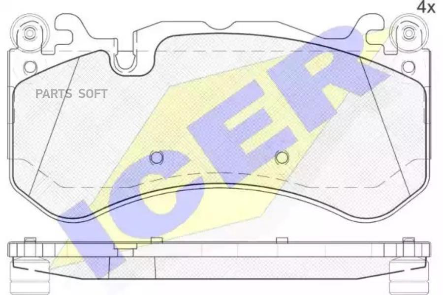 

Комплект тормозных колодок ICER 182079