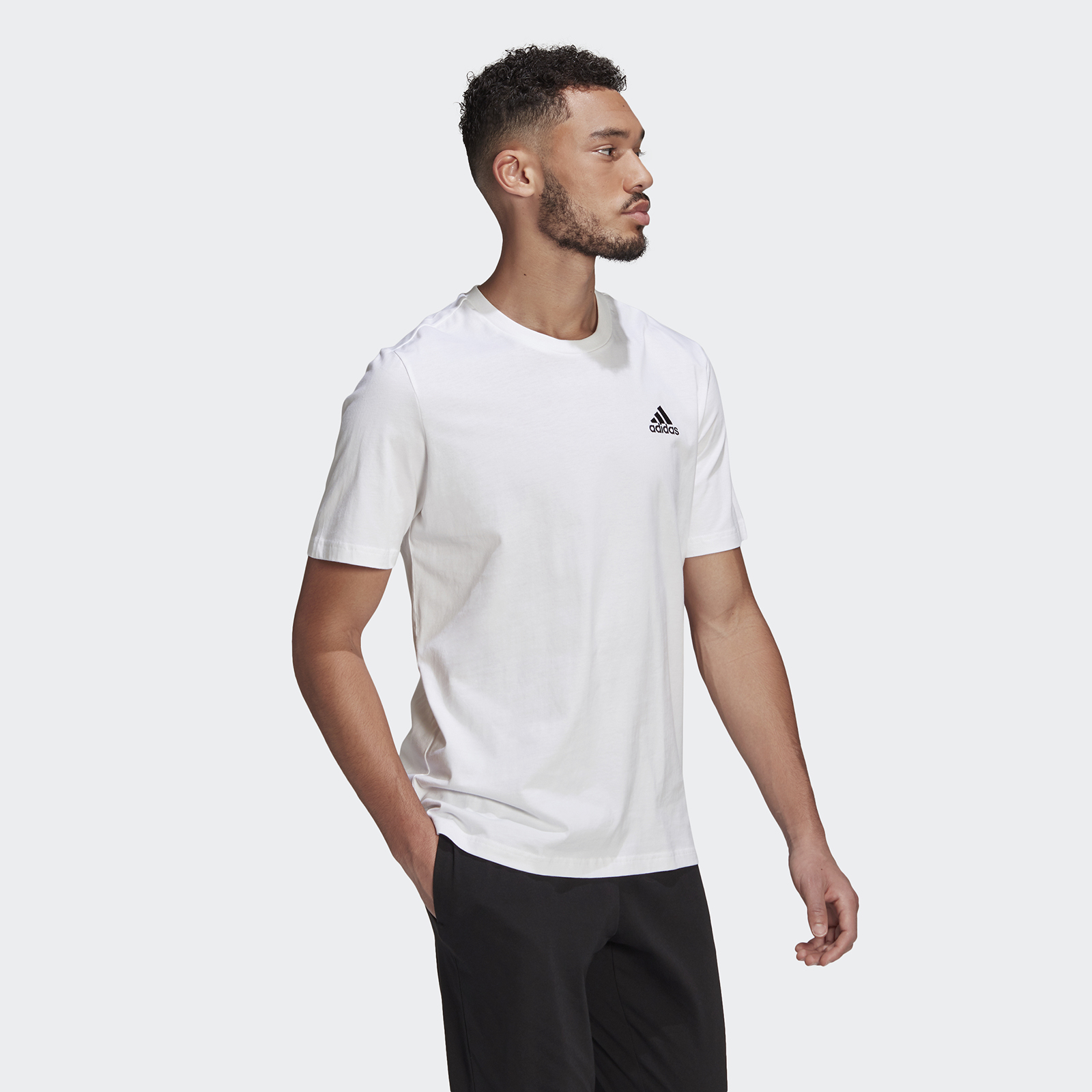 

Футболка мужская M SL SJ T Adidas белая L, M SL SJ T