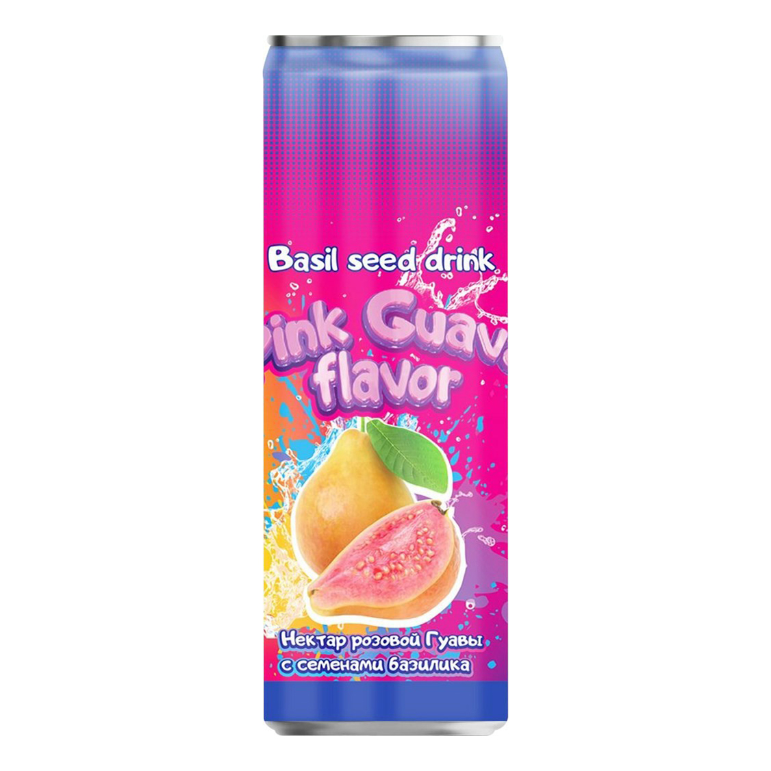 

Нектар Summer Drink розовая гуава с семенами базилика 330 мл