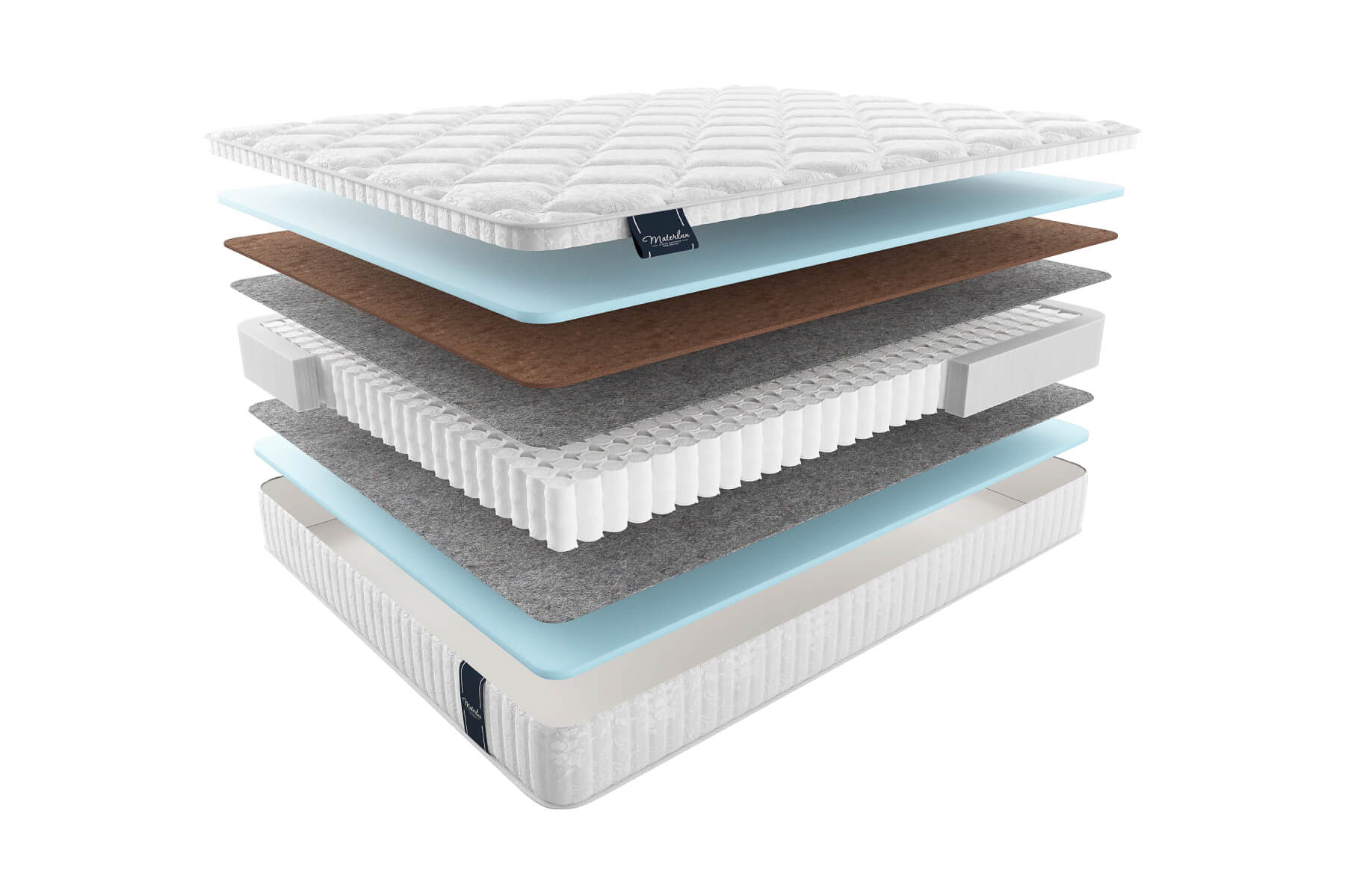 

Матрас MaterLux Jardine 120X200, Белый;коричневый, JARDINE