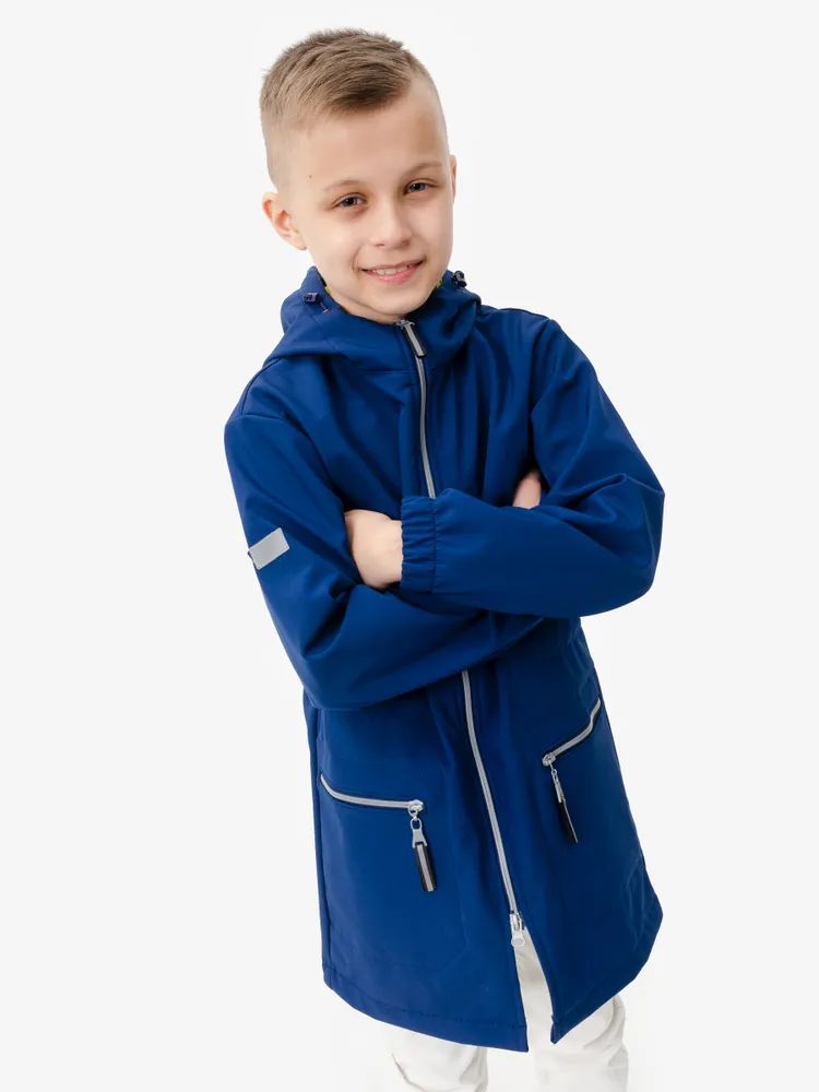 Куртки и пальто детские CosmoTex Гуффи, Синийлайм, 158