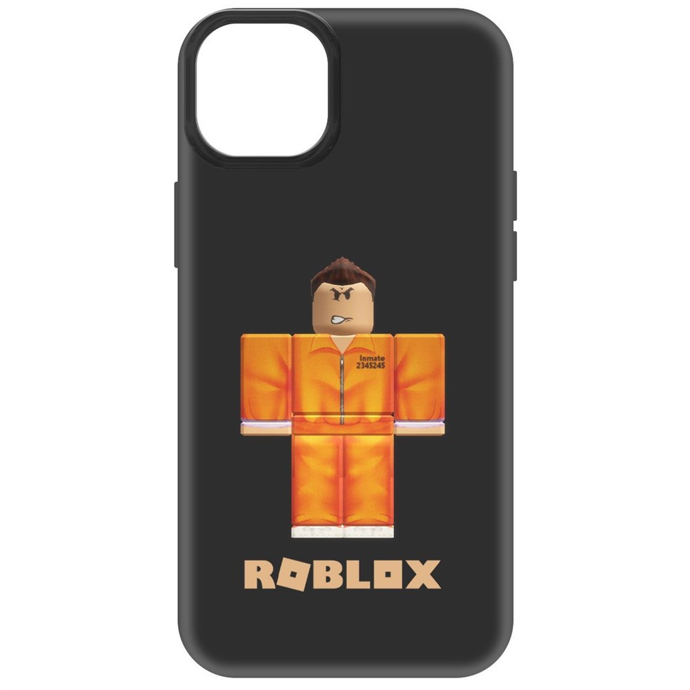 

Чехол-накладка Софт Roblox-Заключенный для iPhone 14 Plus, Черный