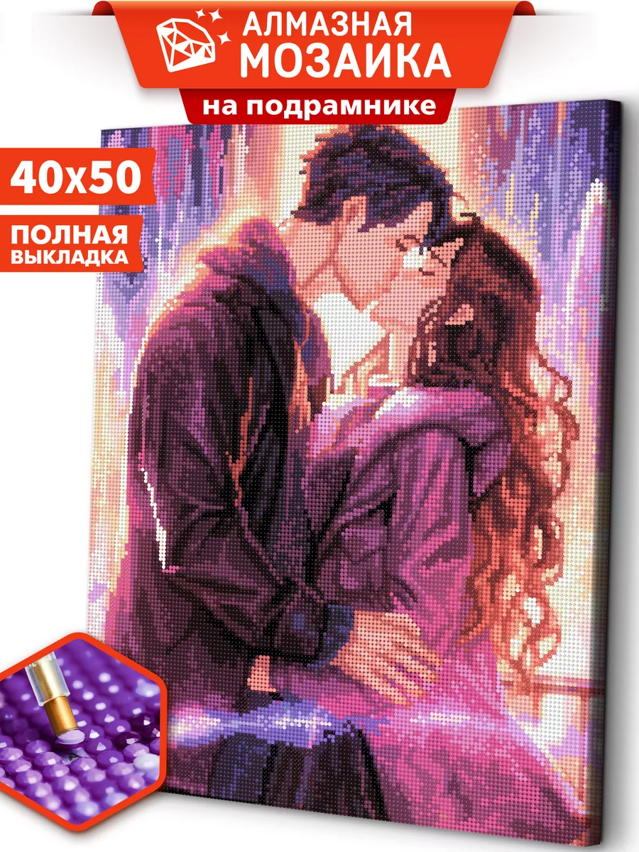 

Алмазная мозаика на подрамнике ART and RELAX Аниме пара ARM200 40x50, ARM40