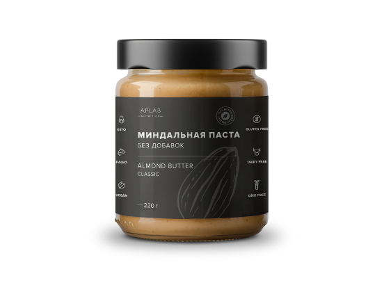 

Паста ореховая / APLAB nutrition / Миндальная паста без добавок