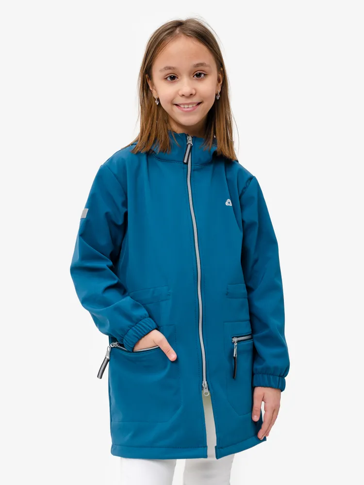 Куртки и пальто детские CosmoTex Гуффи, Бирюзалайм, 116