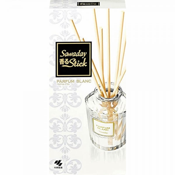 фото Sawaday stick parfum blanc натуральный аромадиффузор для дома, с теплым древесным ароматом kobayashi