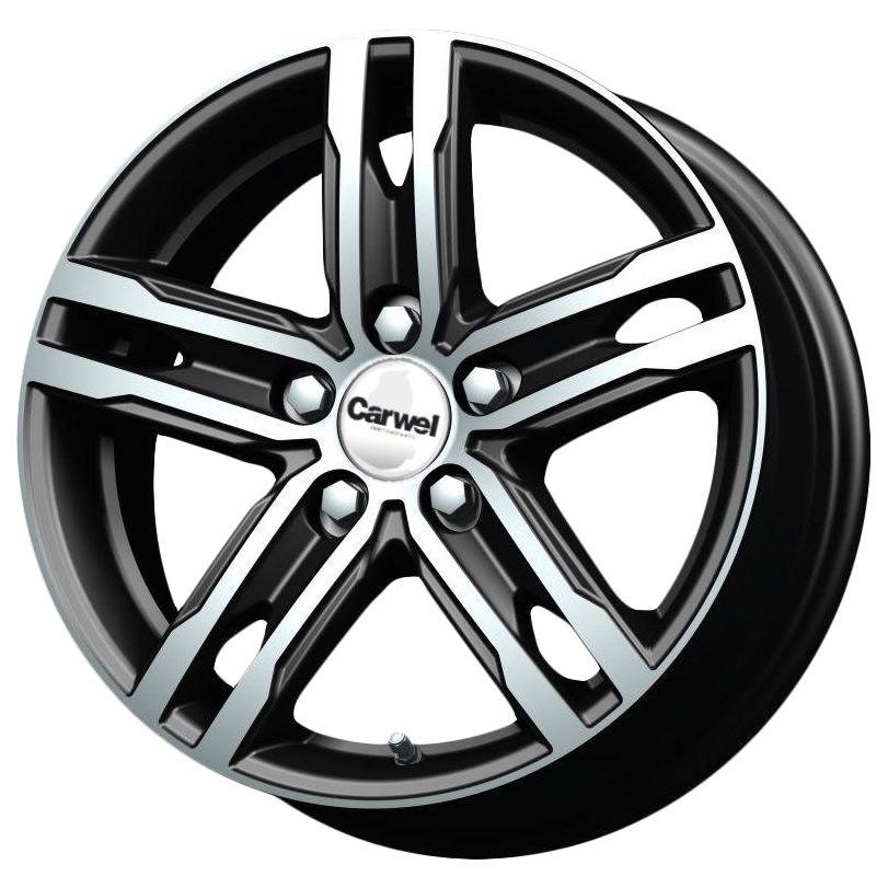 

Колесный диск Carwel Волга 178 R15x6 5x100 ET43 CB57.1 AB, Черный