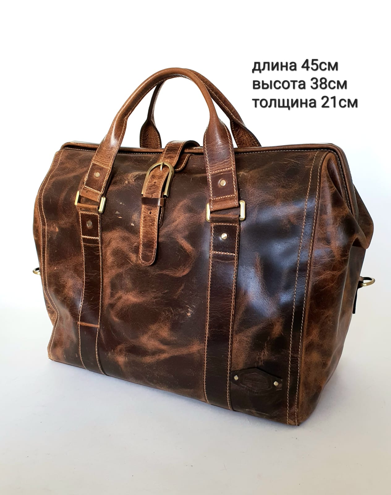 Дорожная сумка унисекс Black Buffalo Gracias коричневая, 45х38х21 см
