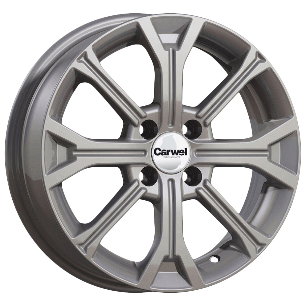 

Колесный диск Carwel Кизи 198 R15x6 4x100 ET50 CB60.1 SB, Серебристый