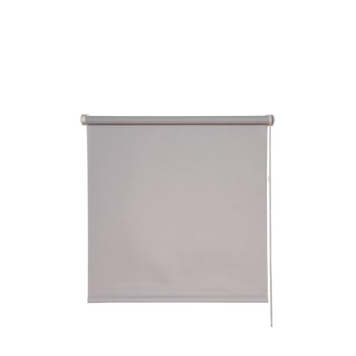 Рулонная штора «Комфортиссимо», 140x160 см, цвет стальной, фурнитура белая