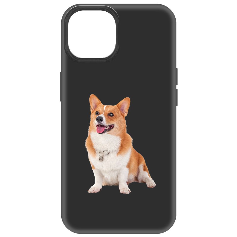

Чехол-накладка Софт Корги для iPhone 14, Черный