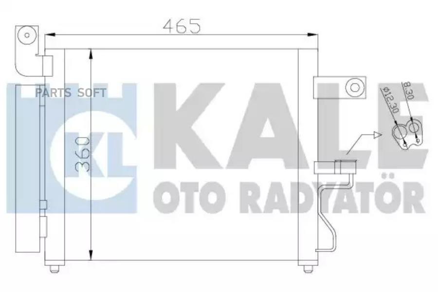 379100 Радиатор Кондиционера Hyundai Acent 1.3-1.6 00> KALE 379100