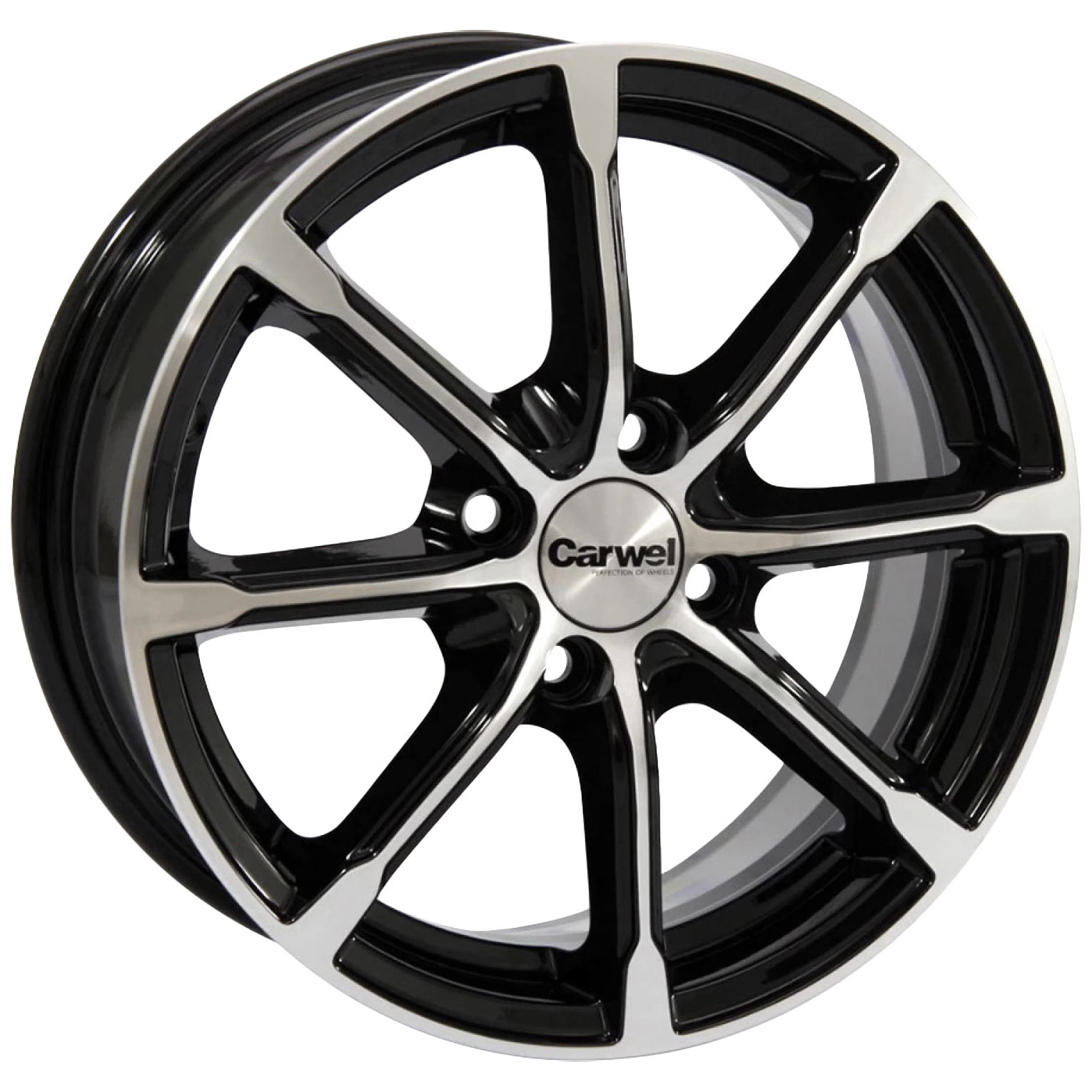 

Колесный диск Carwel Бета 114 R15x6 4x100 ET48 CB54.1 AB, Черный