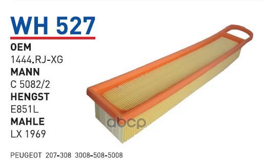 

Фильтр Воздушный Citroen Ds4/Peugeot 207/3008/Mini Cooper Ii Wunder Filter Wh527 1Шт