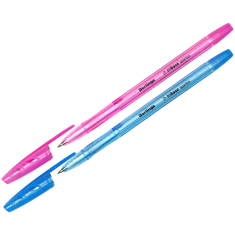 Ручка шариковая Berlingo Tribase Sparkle синяя, 0,7мм, (50шт.)
